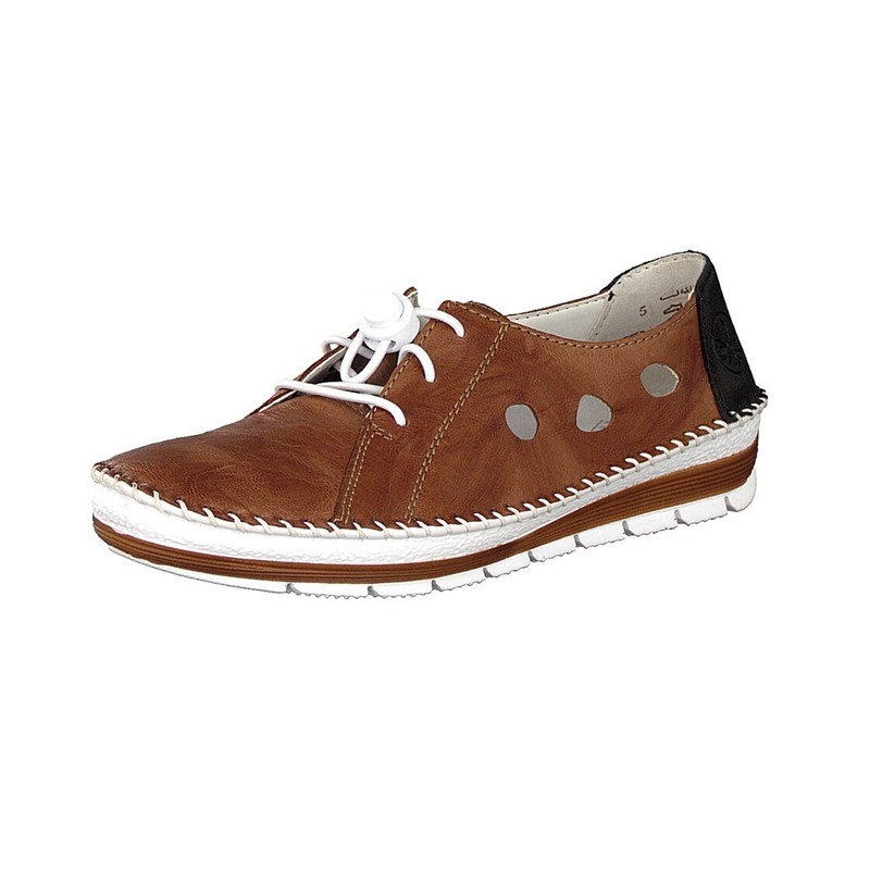 Damske Slip On Rieker 49605-24, Hnede